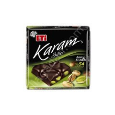 ETİ KARE KARAM %54 BİTTER  A.FISTIK ÇİK. 60 GR